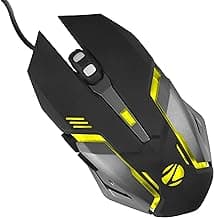 ZEBRONICS-Transformer-M with a High-Performance Gold-Plated USB Mouse: 6 Buttons, Multi-Color LED Lights,High-Resolution Sensor with max 3600 DPI, and DPI Switch(Black)