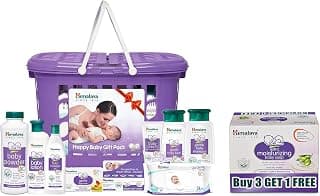 Himalaya Gift Pack & Himalaya Extra Moisturizing Baby Soap (75g, Buy 3 + 1 Free), White