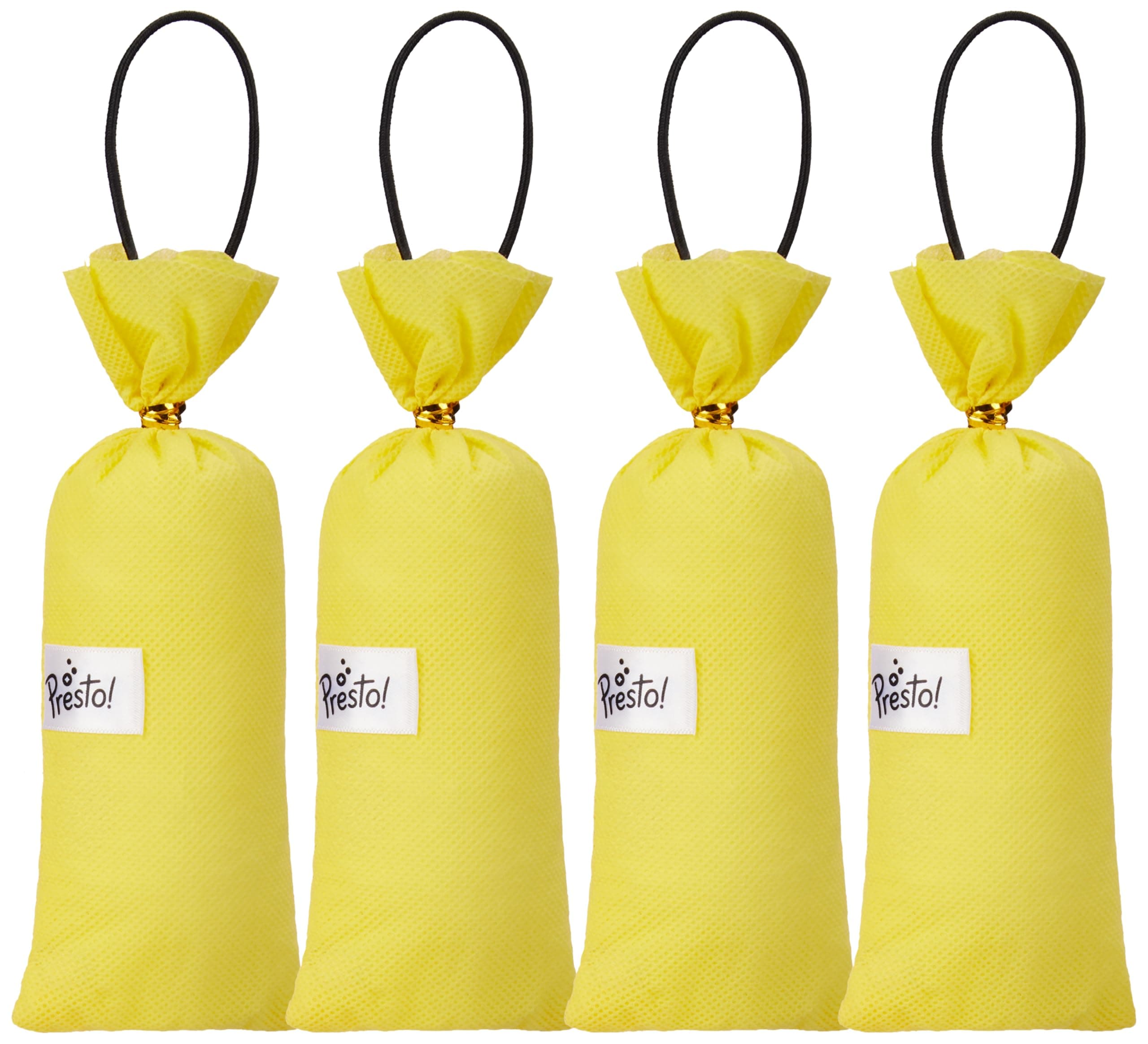 Amazon Brand - Presto! Camphor Pocket (Pack of 4) | Air Freshener for Car, Wardrobe, Office Cabin's, Drawers, Travel Bag and Bathroom