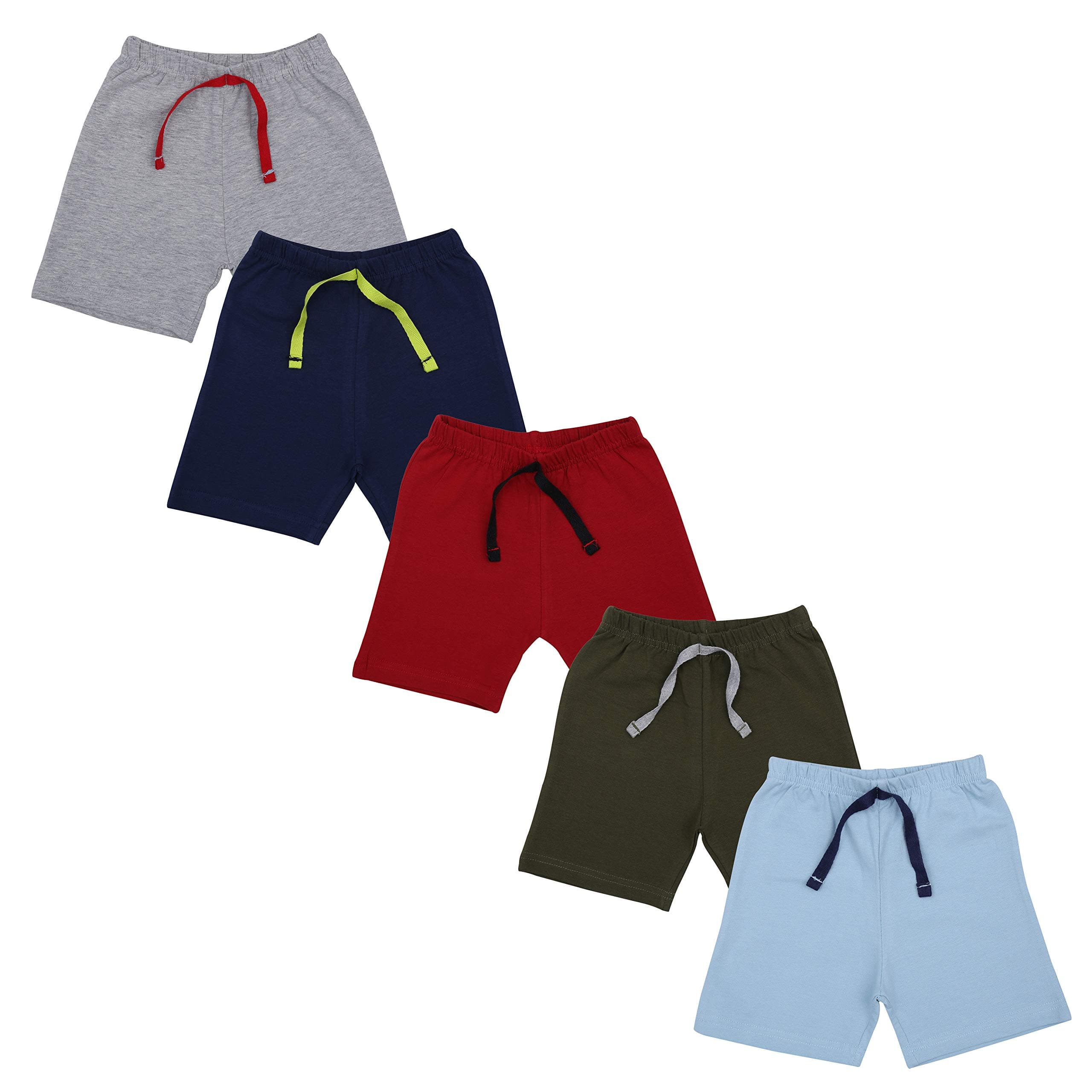 YUV Boys & Girls Regular Shorts (Pack of 5)