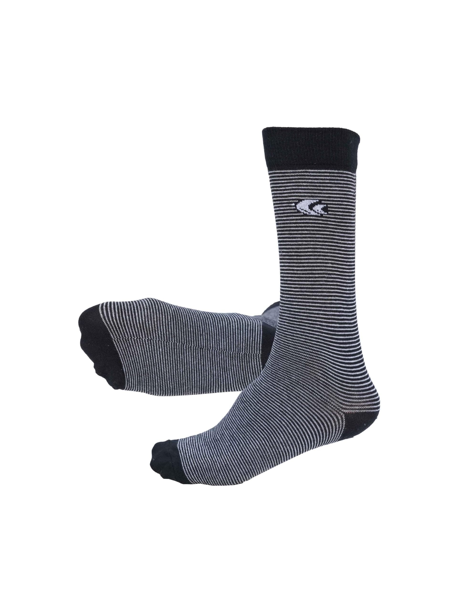 Allen Cooper Men's Assorted Cotton Calf Length Socks with Stayfresh Treatment (Pack of 3)_Free Size