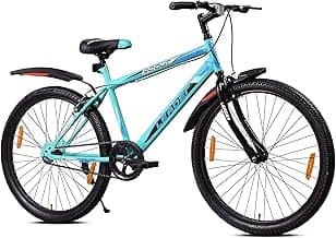 Leader Scout MTB 26T Bike Without Gear Single Speed for Men - SEA Green Black, Ideal for 10 + Years,Mountain Bike,Unisex,Rigid,18 inches