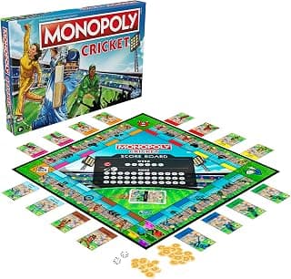 Monopoly Cricket Board Game | Cricket-Themed Monopoly Board Game for Families and Kids | for Ages 8+ | for 2 to 6 Players | Christmas Gift for Kids & Families