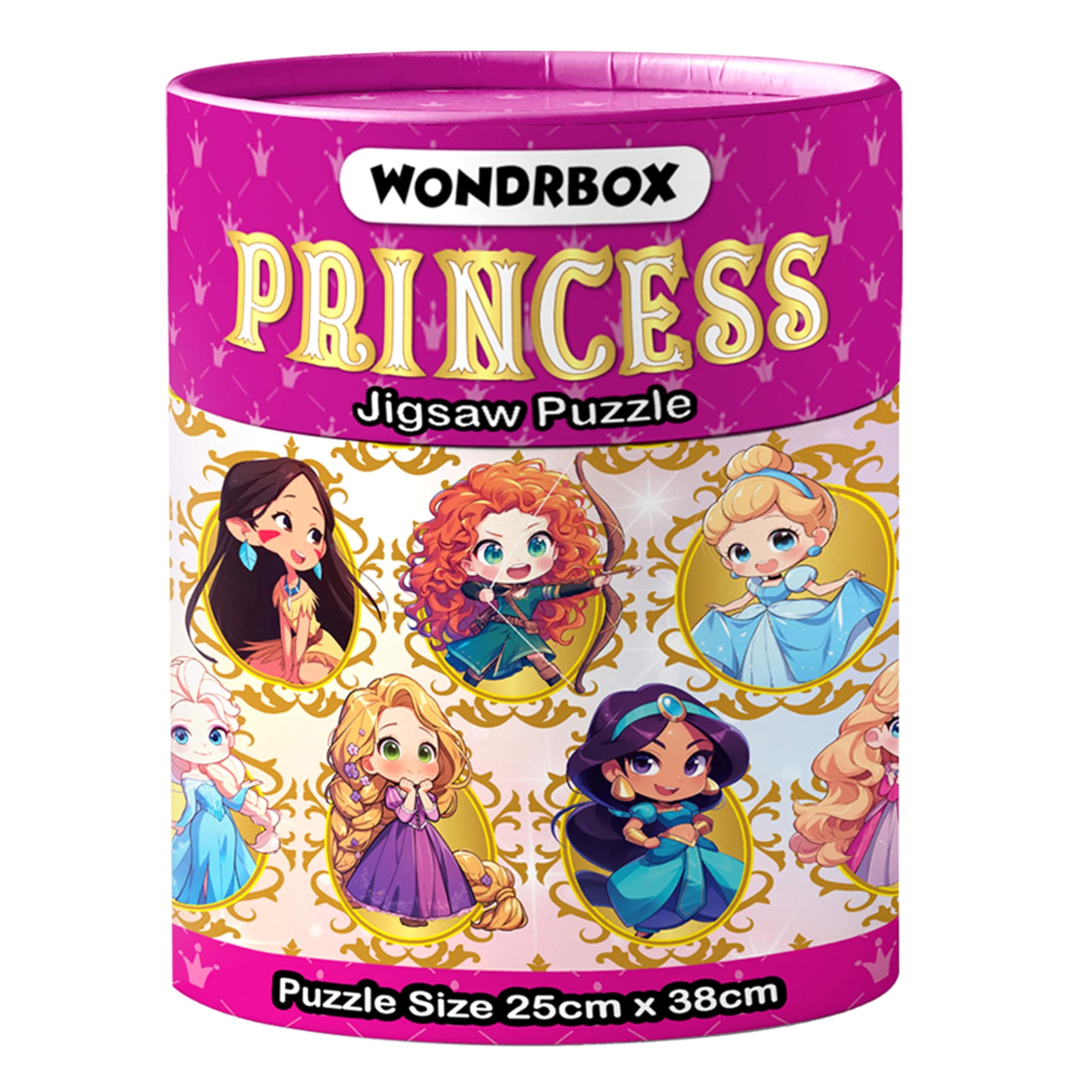 WONDRBOX Jigsaw Puzzle for Kids for Age 5 6 7 Years Boys and Girls | 60 Pieces | Size 15X10 Inches (Princess)