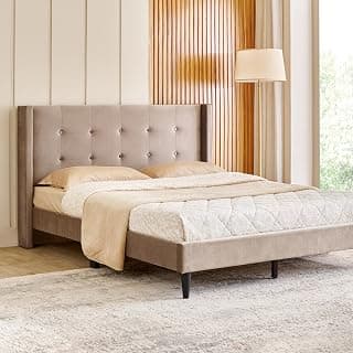Home Centre Helios - Bravo | Engineered Wood | King Beds | Brown | 1 Year Warranty