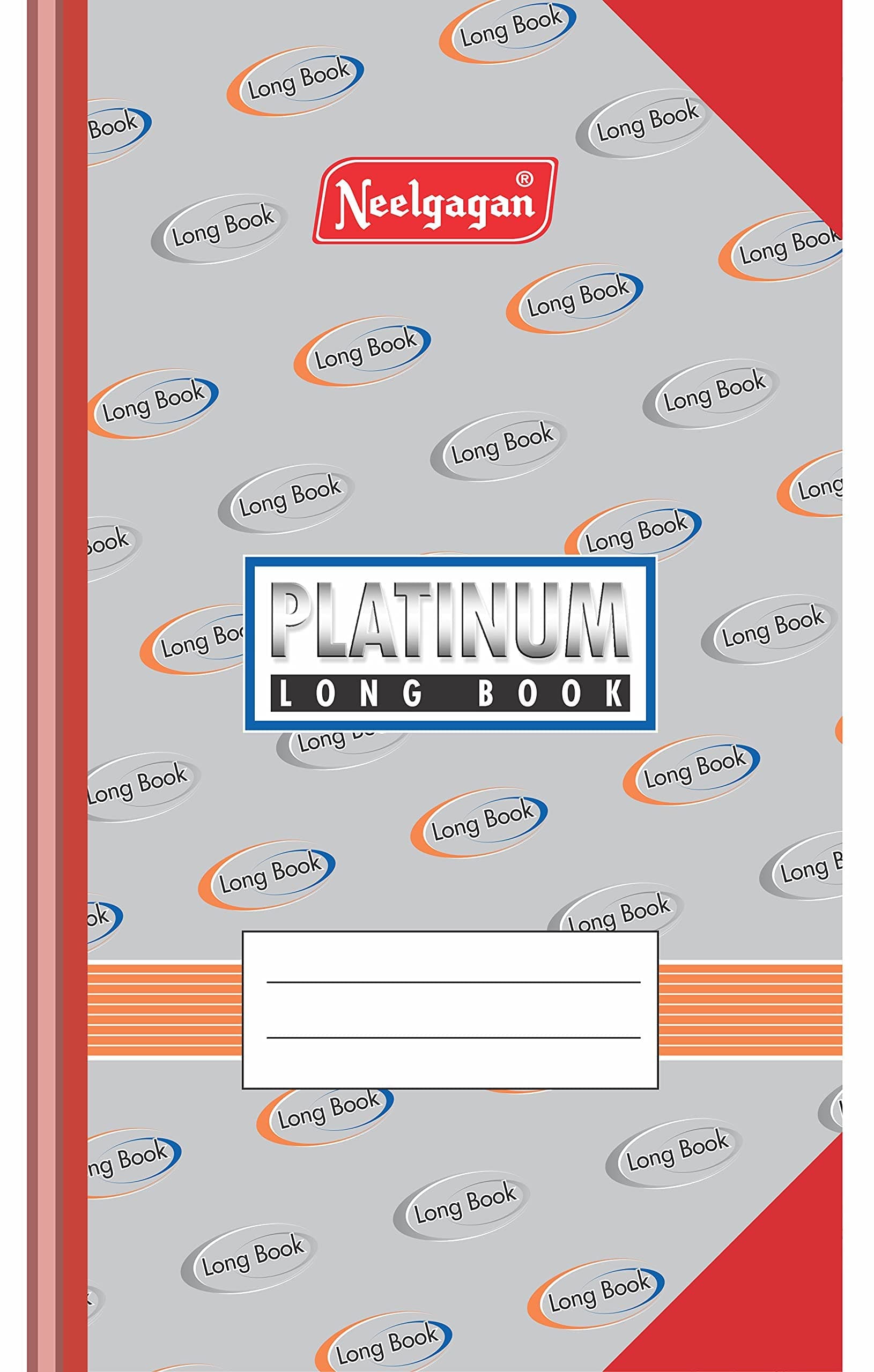 NEELGAGAN Platinum Notebook, Register Size (19.5cm x 31.7cm) Hardbound Pack of-3