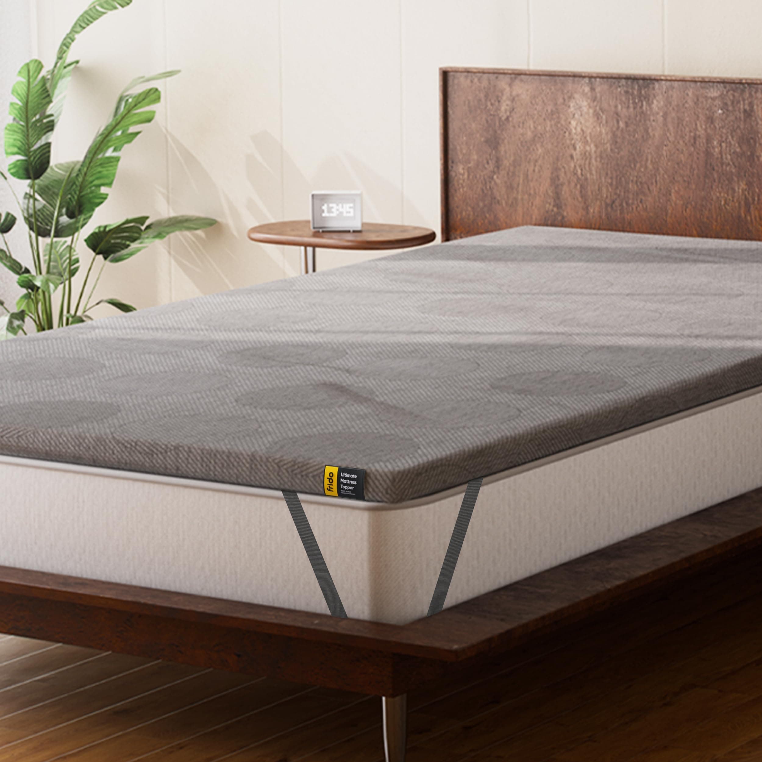 Frido Ultimate Mattress Topper with Premium Cover for King Size Bed | King Size Bed Topper 78"x72" | 2" Padding | Mattress Topper for Back Pain & Neck Pain | Soft & Supportive | 10x Sleep Comfort