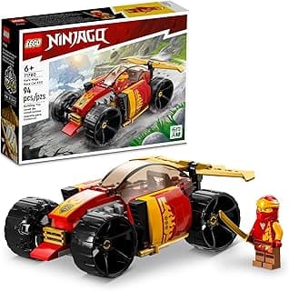 LEGO NINJAGO Kai’s Ninja Race Car EVO 71780 Building Toy Set; Features a Car and a Kai Minifigure for Ages 6+
