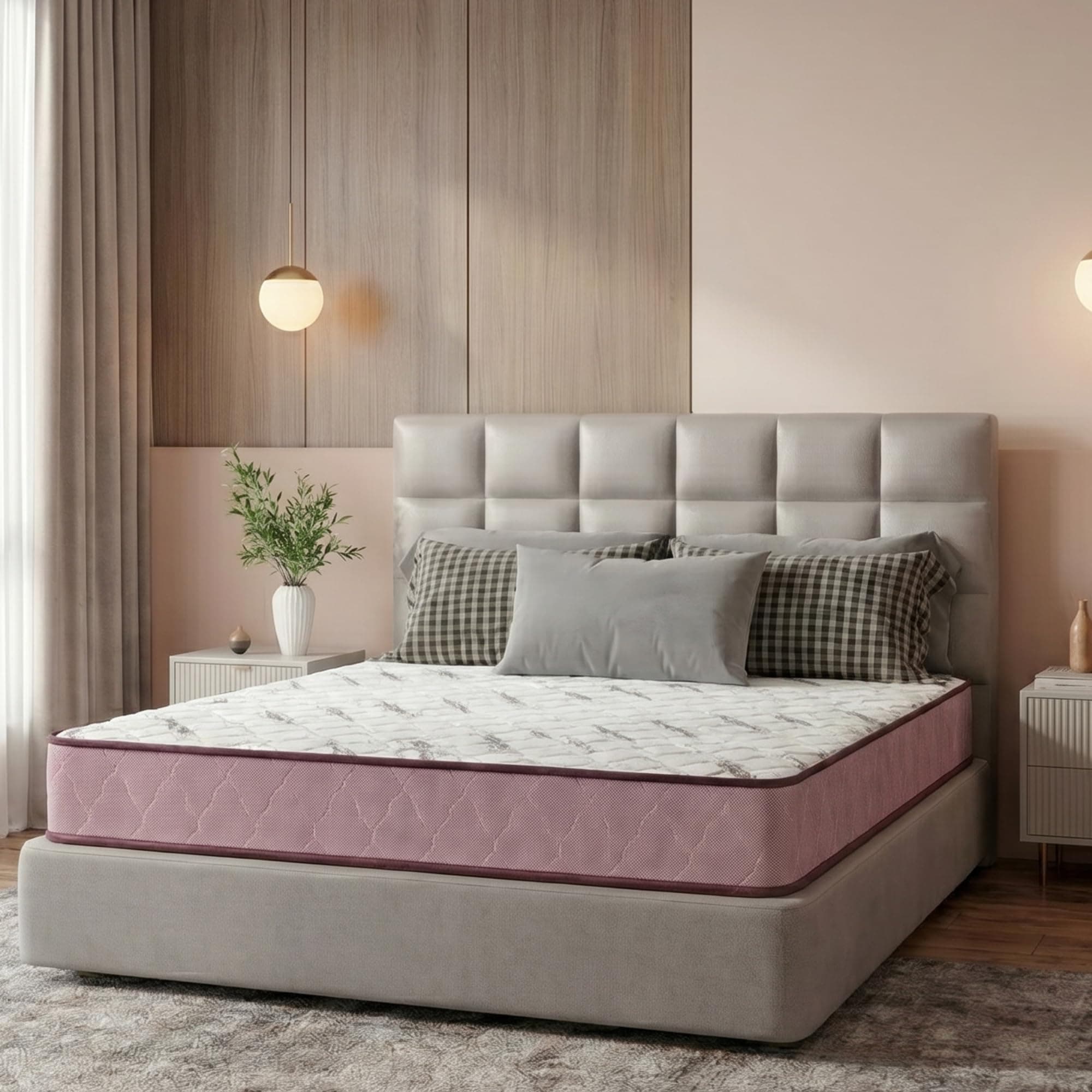 Interio by Godrej Restomagic Latex Mattress | 5-Years Warranty | King Bed, 6-Inch Mattress (78 x 72 x 6 Inches, Latex Foam)