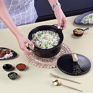 CELLO Sonet Inner Stainless Steel Insulated Casserole 1250ml, Black | Durable & Sturdy Easy Grip Handle & Firm Twist Lock Air Tight Lid, Keeps Food Hot For Long Hours| Hot Pot Case for Kitchen Gifting