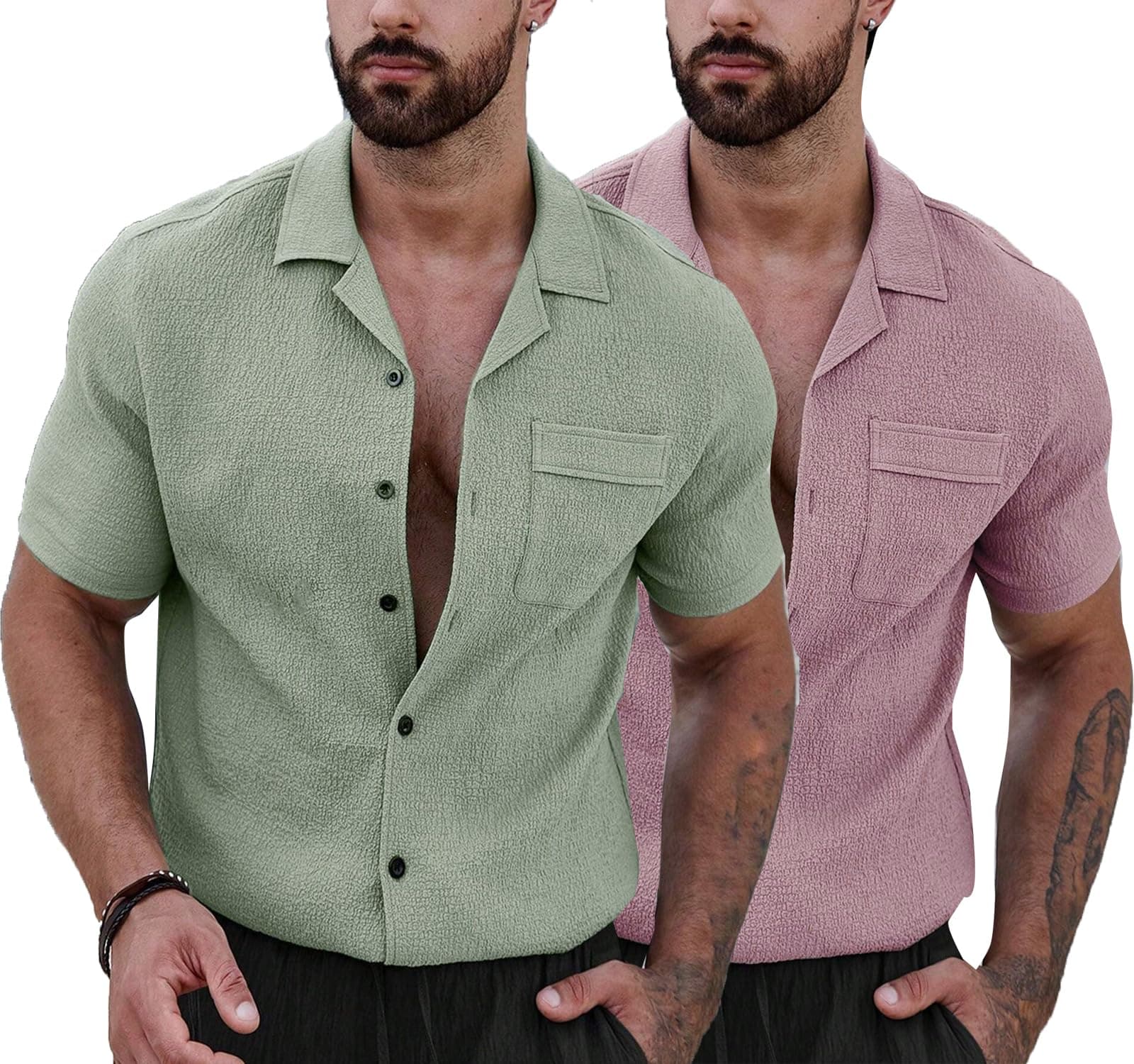 Lymio Shirt for Men || Casual Regular Fit Stylish Shirt || Available in Combo Pack of 2 (D-16-23)