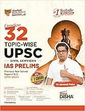 Disha 32 Topic-wise UPSC Civil Services IAS Prelims Previous Year Solved Papers 1 & 2 (1995 - 2026) 17th Edn | FREE Unsolved Mains GS & Essay Qns (2013-25) | General Studies & CSAT PYQs for 2027