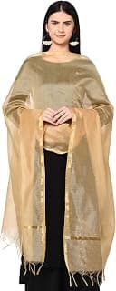Weavers Villa Banarasi Poly Silk Plain Women's Dupatta