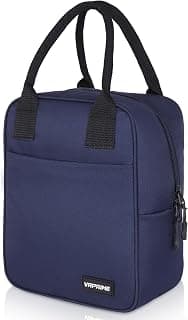 VR PRIME Lunch Bags – Insulated Tiffin Bag for Office for Men and Women – Keeps Food Hot or Cold – Perfect for School, Office, and Outdoor Use – Spacious for Tiffin Box and Bottle (Navy Blue)