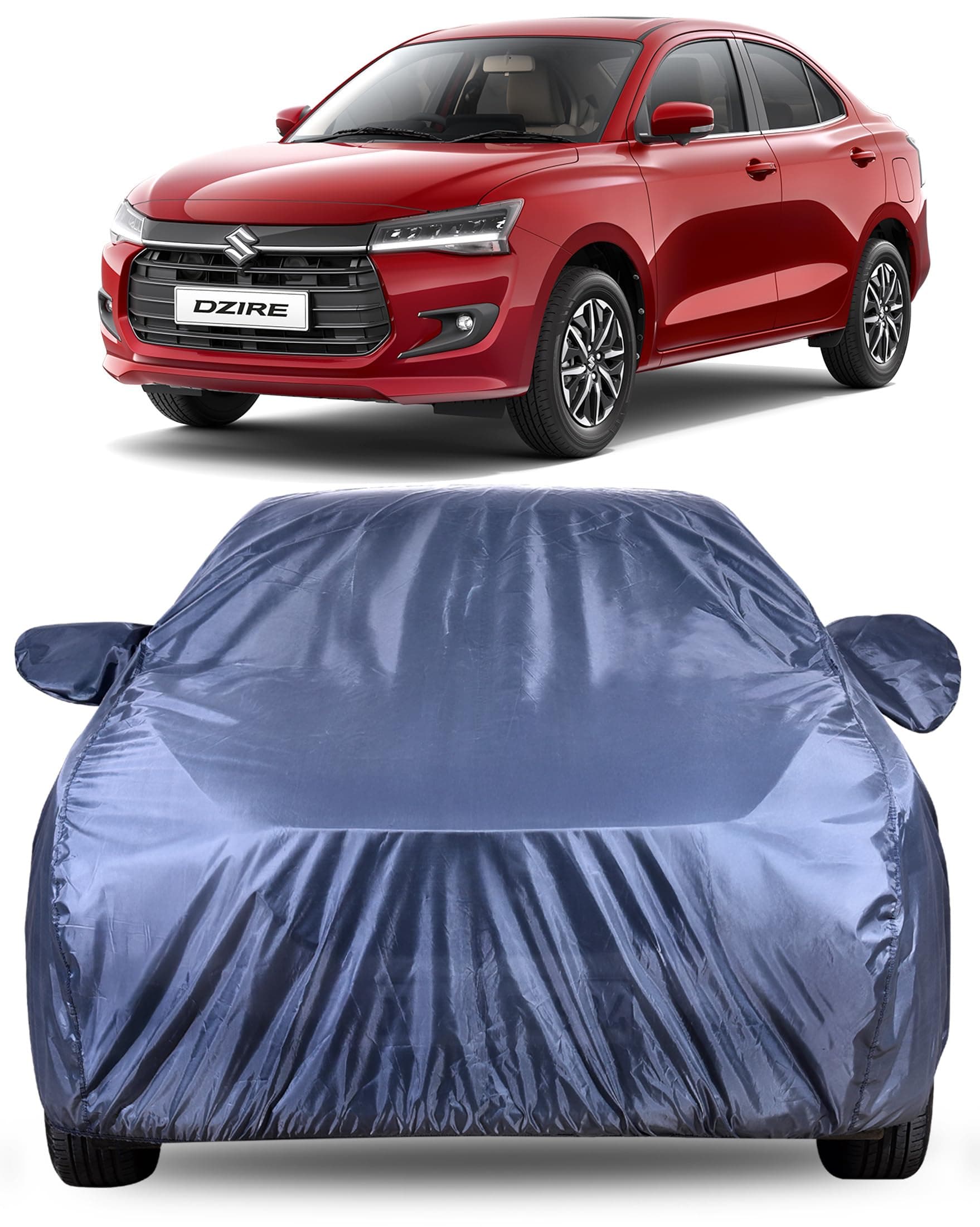 Autofact Premium Car Cover for Dzire 2025-2026 | All Weather Water-Resistant Full Body Car Cover | Light-Weight Triple-Stitched Outdoor Shield with UV Protection, Dustproof & Heat-Resistant