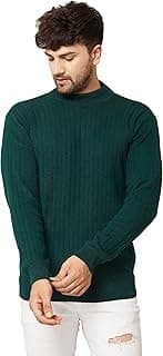 Kvetoo Men High Neck Full Sleeve Winter Woolen Sweater