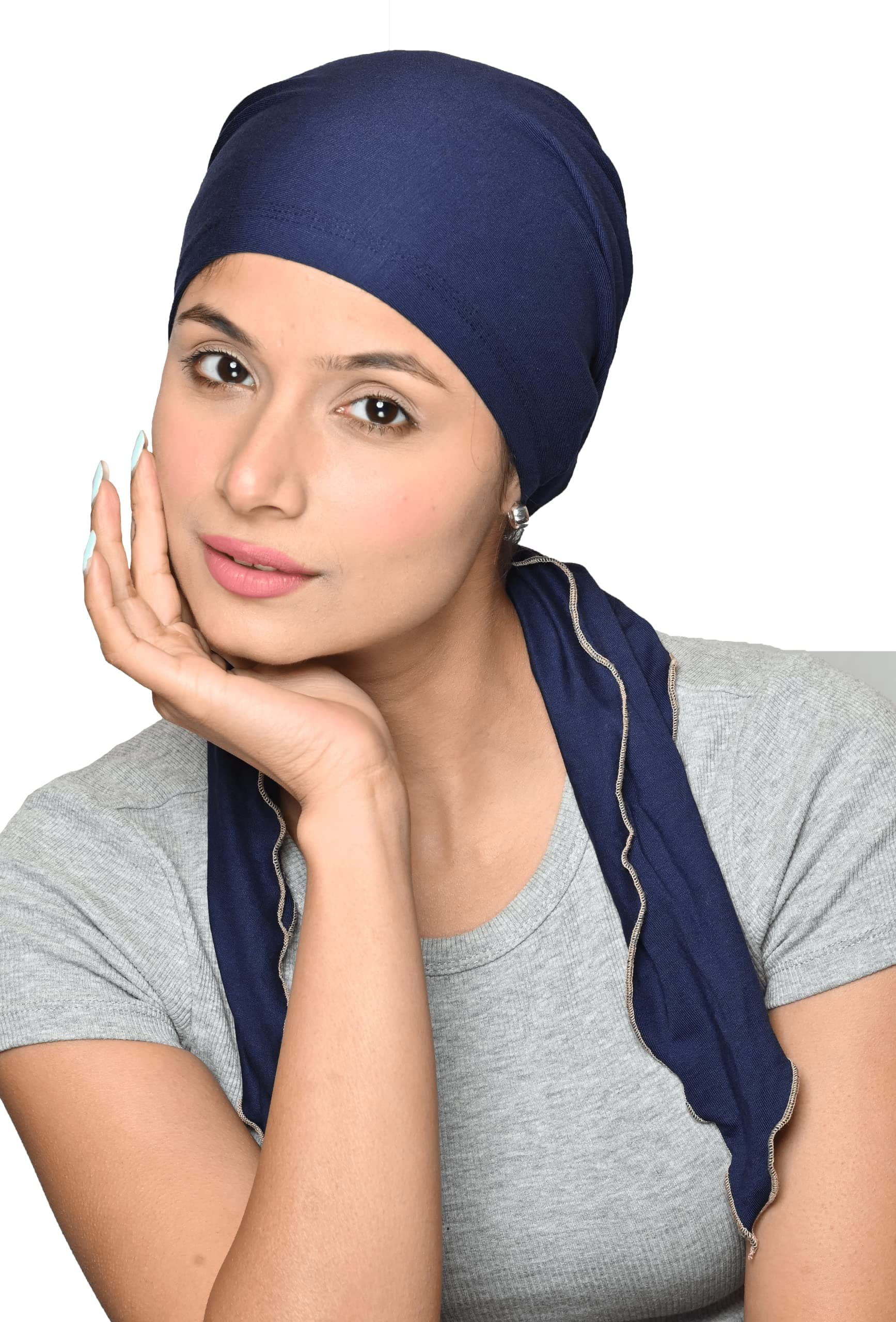 The Headscarves Women Bamboo Pre Tie Scarf (HS107 Multicolor)