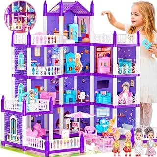 02 Dollhouse Princess Dream Doll House Toys Gift for Girls 02