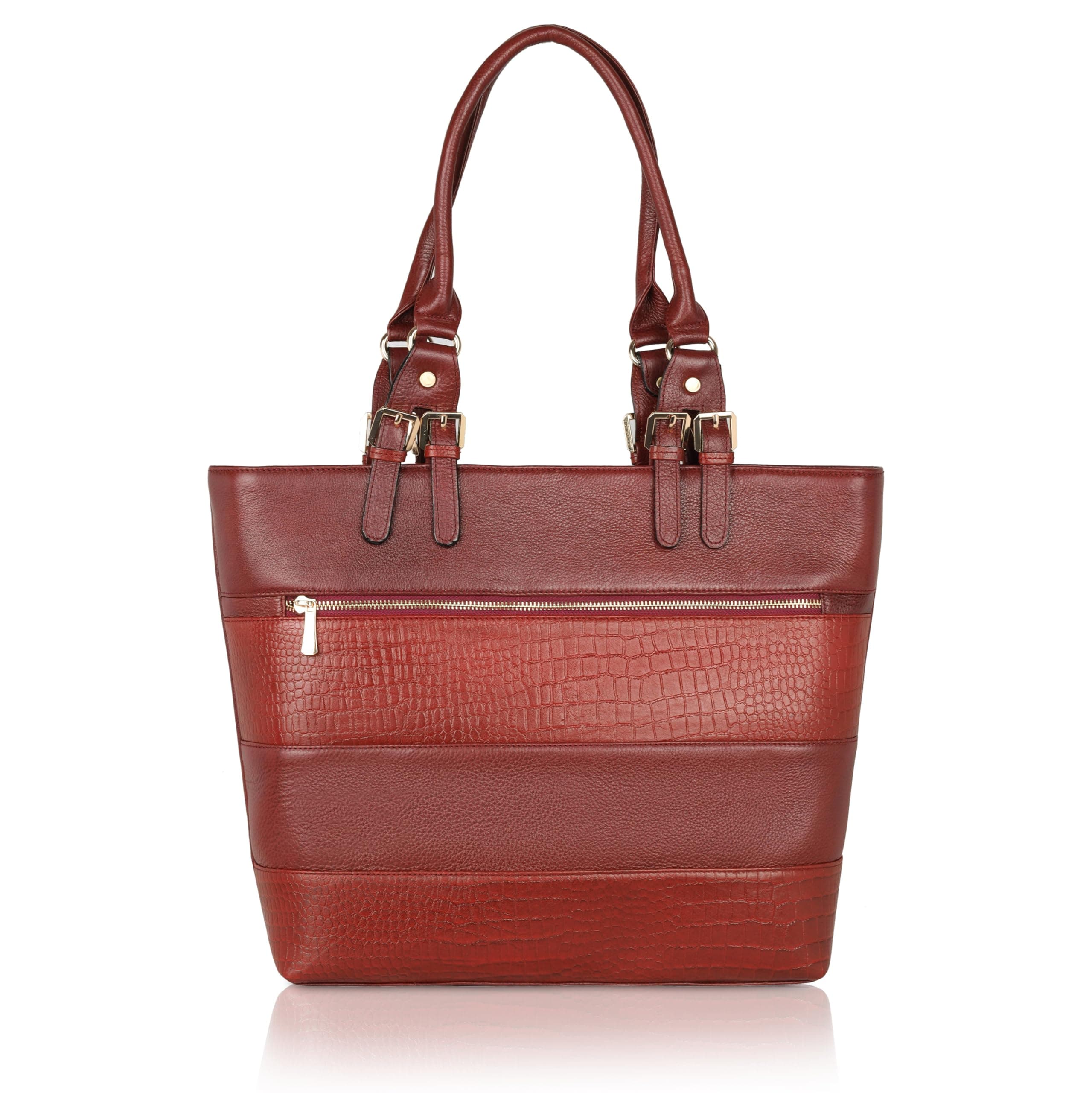 DORPER MONEYHILL Durable leather Laptop Tote Bag for Women Branded Stylish Professional Office Use