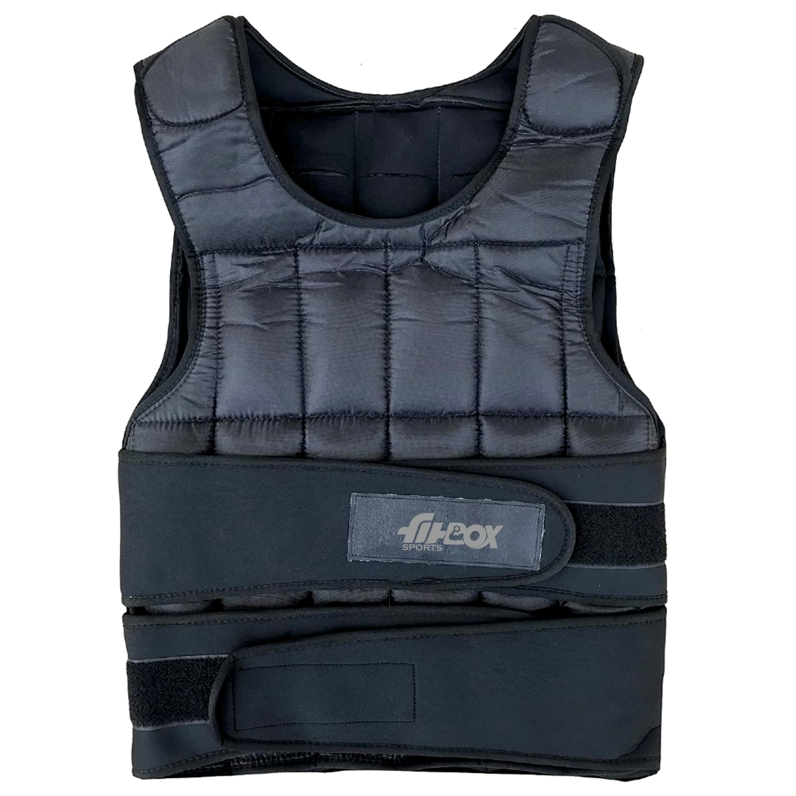 FitBox Sports Premium Adustable Weighted Vest 10kg With Removable weight for Training, Running, Boxing, Jogging, Cycling