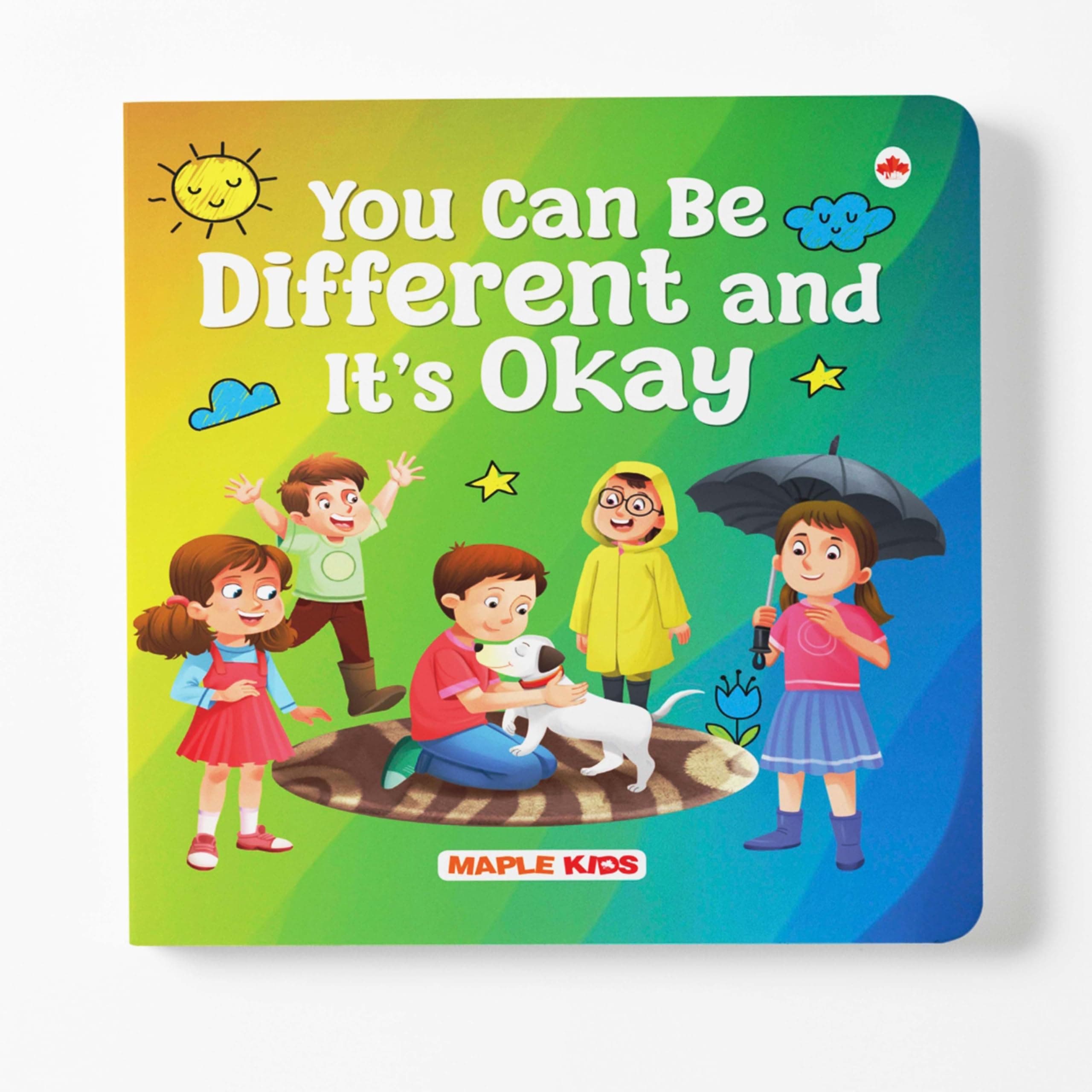 You Can Be Different and it's Okay - Illustrated Board Book for Children - It's okay to be not okay - Board Book about Feelings for Kids, Helps ... Emotions Like Sadness, Anger & Worry - Age 2+