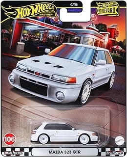 Hot Wheels Boulevard Mazda 323 GTR 1:64 Scale Die-Cast Car, White
