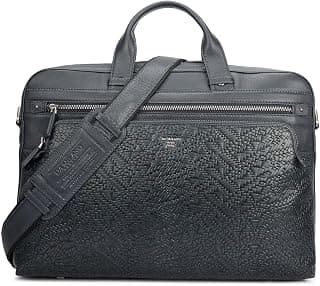 Da Milano LeatherLaptop Bag for Men & Women | Laptop Messenger Bag | Fits Up To 16" Laptop | Ideal for Office Purpose (6285L-D)