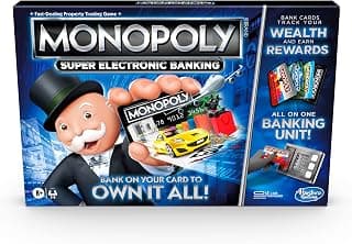 Hasbro Gaming Hasbro Monopoly Super Electronic Banking, For Kids