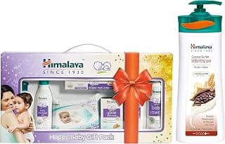 Himalaya Baby Gift Pack Series,Pack of 1 Set,White & Himalaya Herbals Cocoa Butter Intensive Body Lotion, 400ml