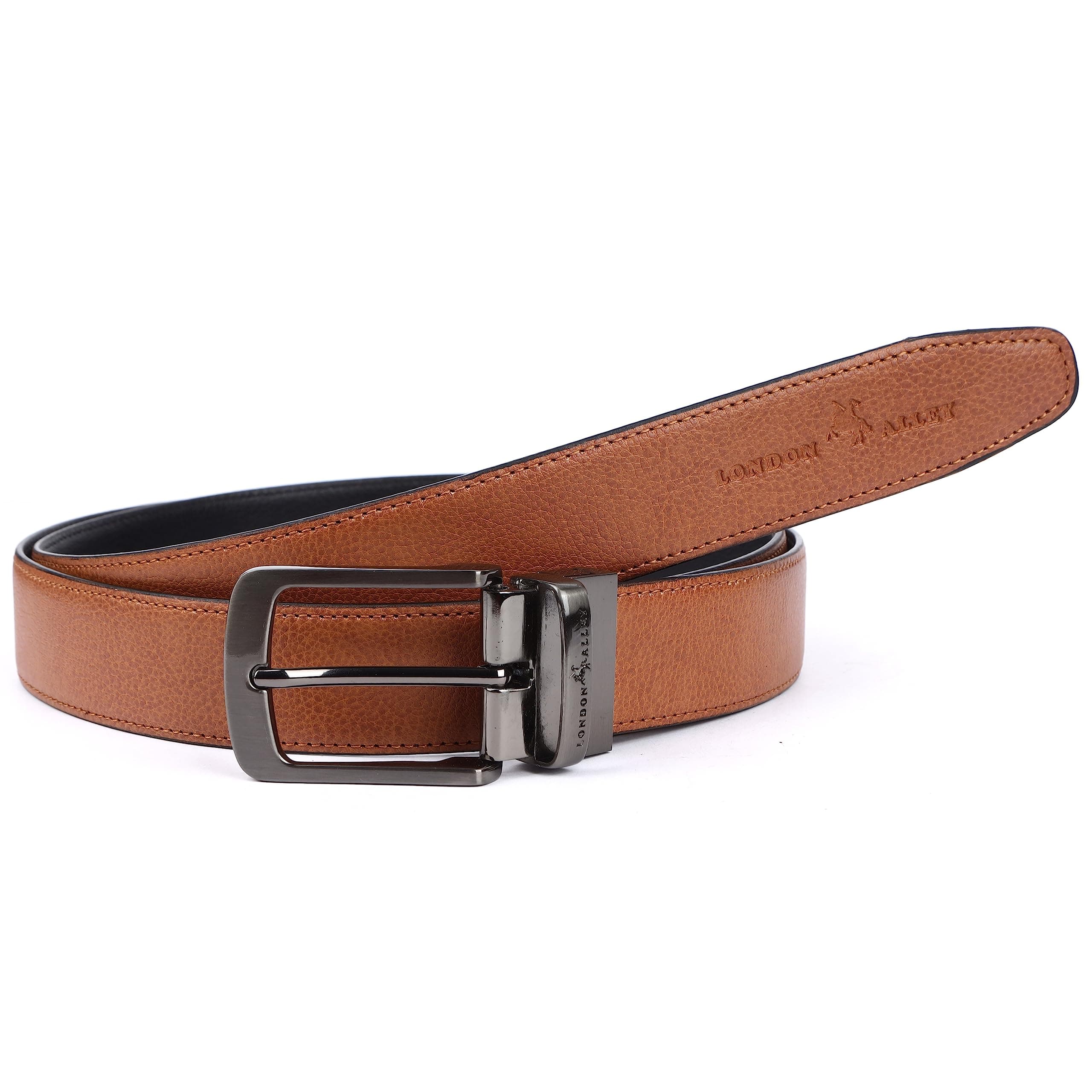 LONDON ALLEY Men's Reversible Leather belt
