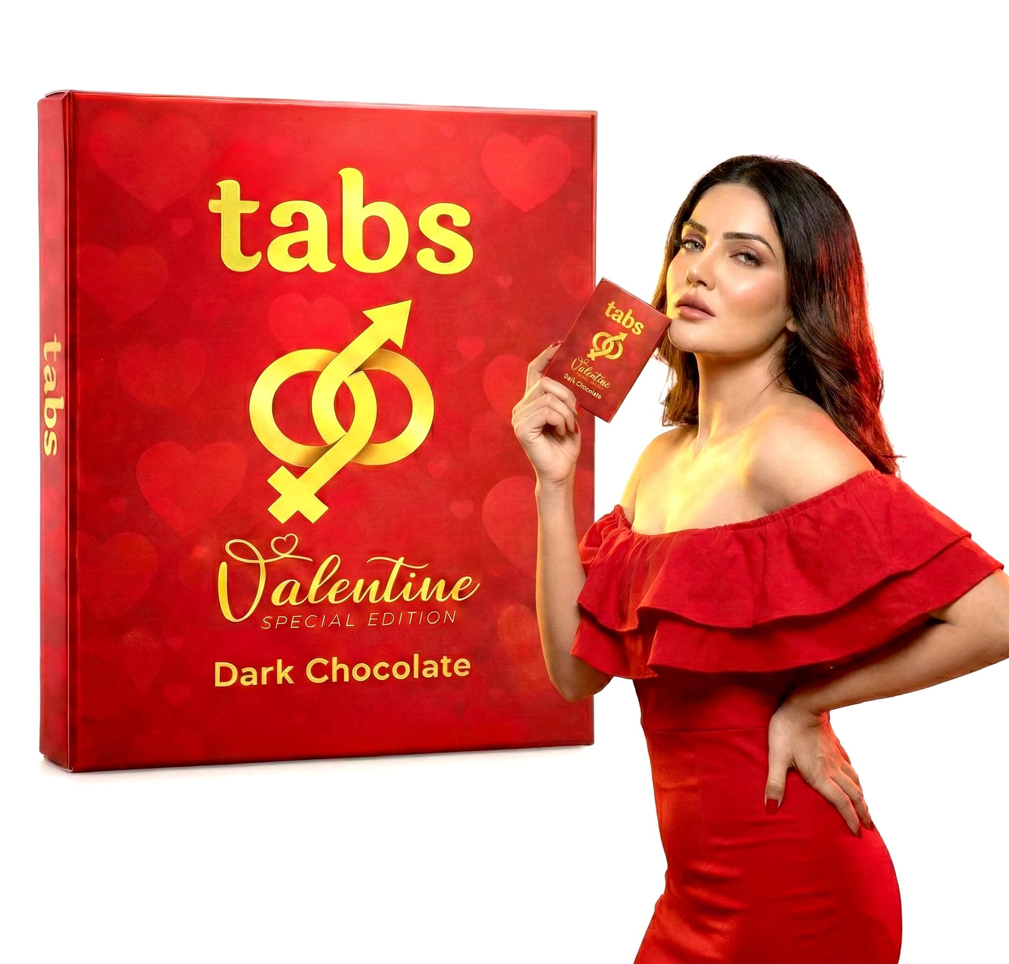 Tabs Premium Dark Chocolate Kit | For Men & Women | For Couples | Gourmet Bars | Gifting & Special Moments | 1 Chocolates (20 Gram) | Anniversary, Valentine, Wedding & Birthday Gift Set