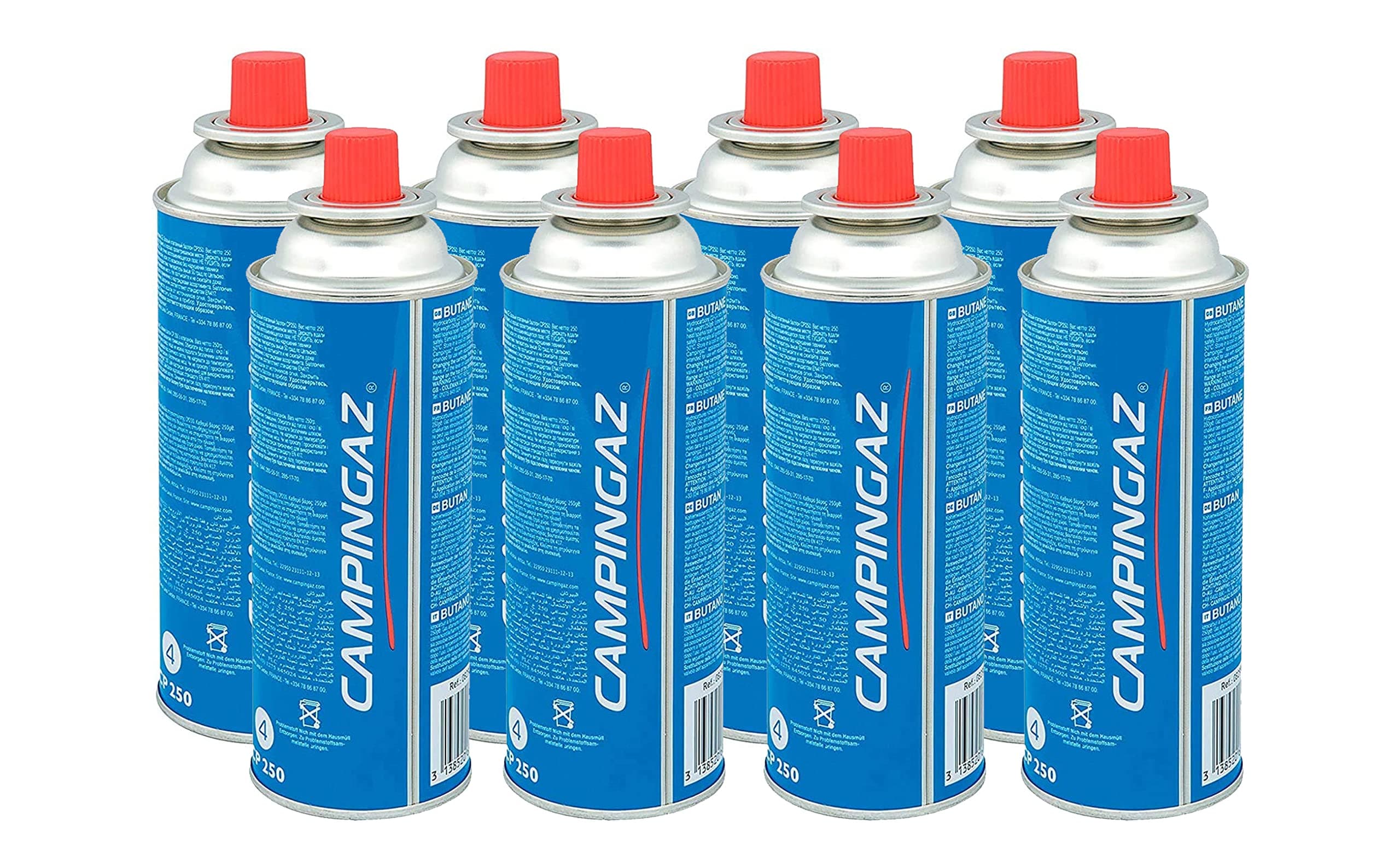 CAMPINGAZ Compact Butane Gas Canister, Perfect for Camping & Outdoor Cooking - Pack of 8