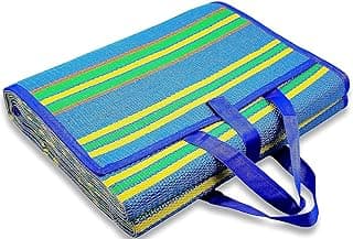 AYUS Foldable Plastic Floor Mat Multicolor,(Chatai) Mats for Home, Perfect for Picnics, Beaches, Outings, Weather-Proof Mold/Mildew Resistant Floor Carpet (3 X 6 (Feet), Foldable)