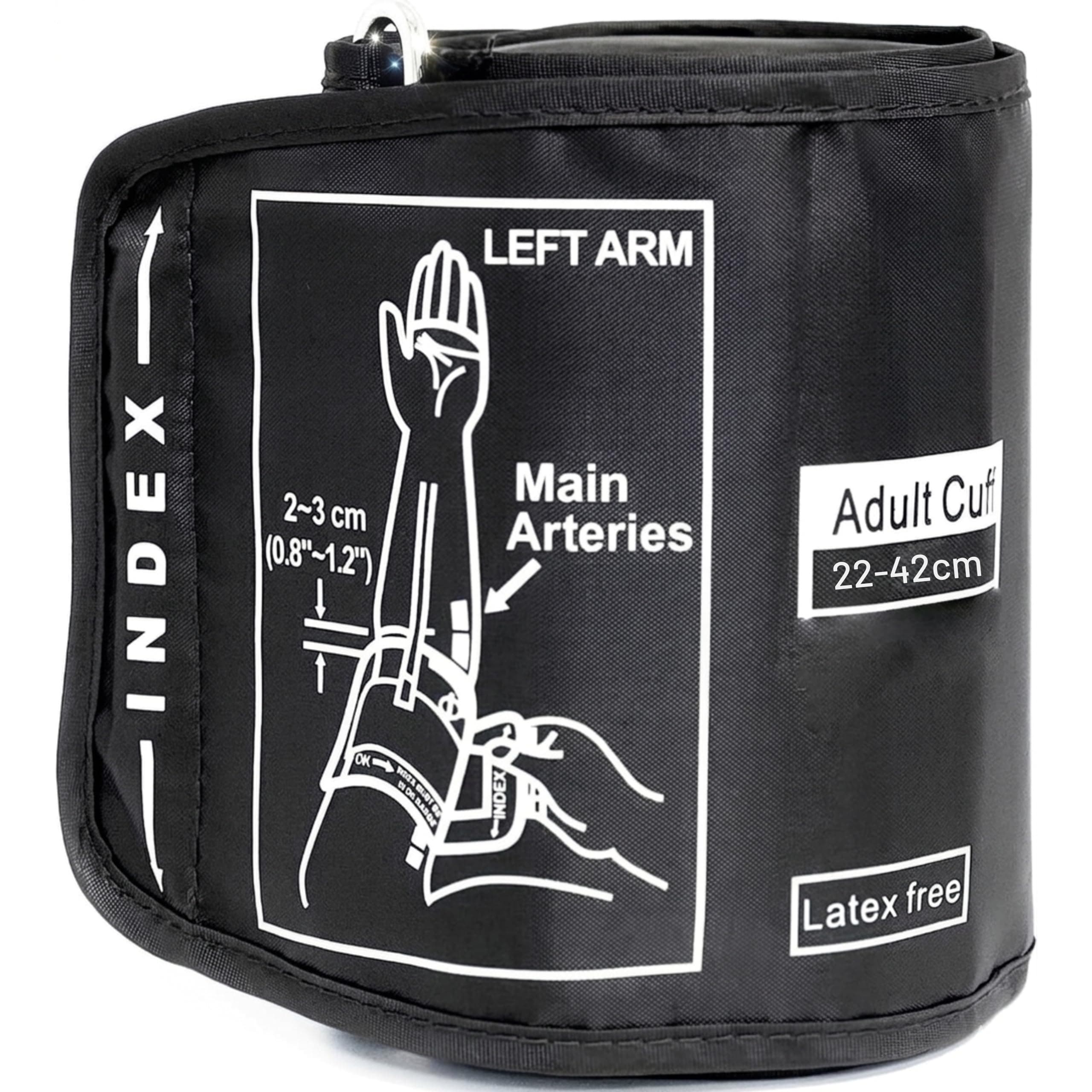 Dr Excel - Blood Pressure Monitor Cuff | Extra Long for BP Machine Cuff Replacement | Size XL (22-48cm) | Compatible with All Brands | Works with All BP Machines