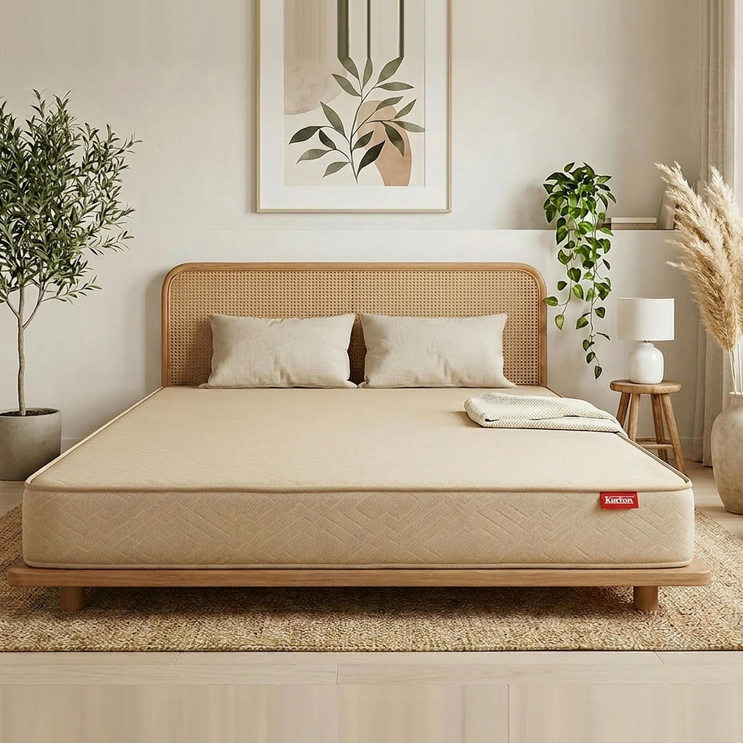 Kurlon Dual Mattress | Queen Size 78x60x5 Inches | Reversible Soft & Firm Dual Comfort - Flip Anytime | Orthopedic Spine Support | Pressure Relief | Soft Knitted Fabric | 10 Yr Warranty