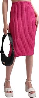 Tokyo Talkies Polyester Bland Western Skirt