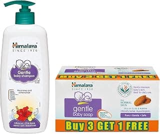 Himalaya Baby Shampoo (400 ml) & Himalaya Gentle Baby Soap (4N*75g)