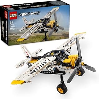 LEGO Technic Bush Plane Aircraft Toy Vehicle Gift Set for Kids 42198 Building Blocks Toys for 8+ Gift for Boys and Girls