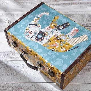 Chumbak Pixel Paisley Ele Trunk | Blue & Yellow