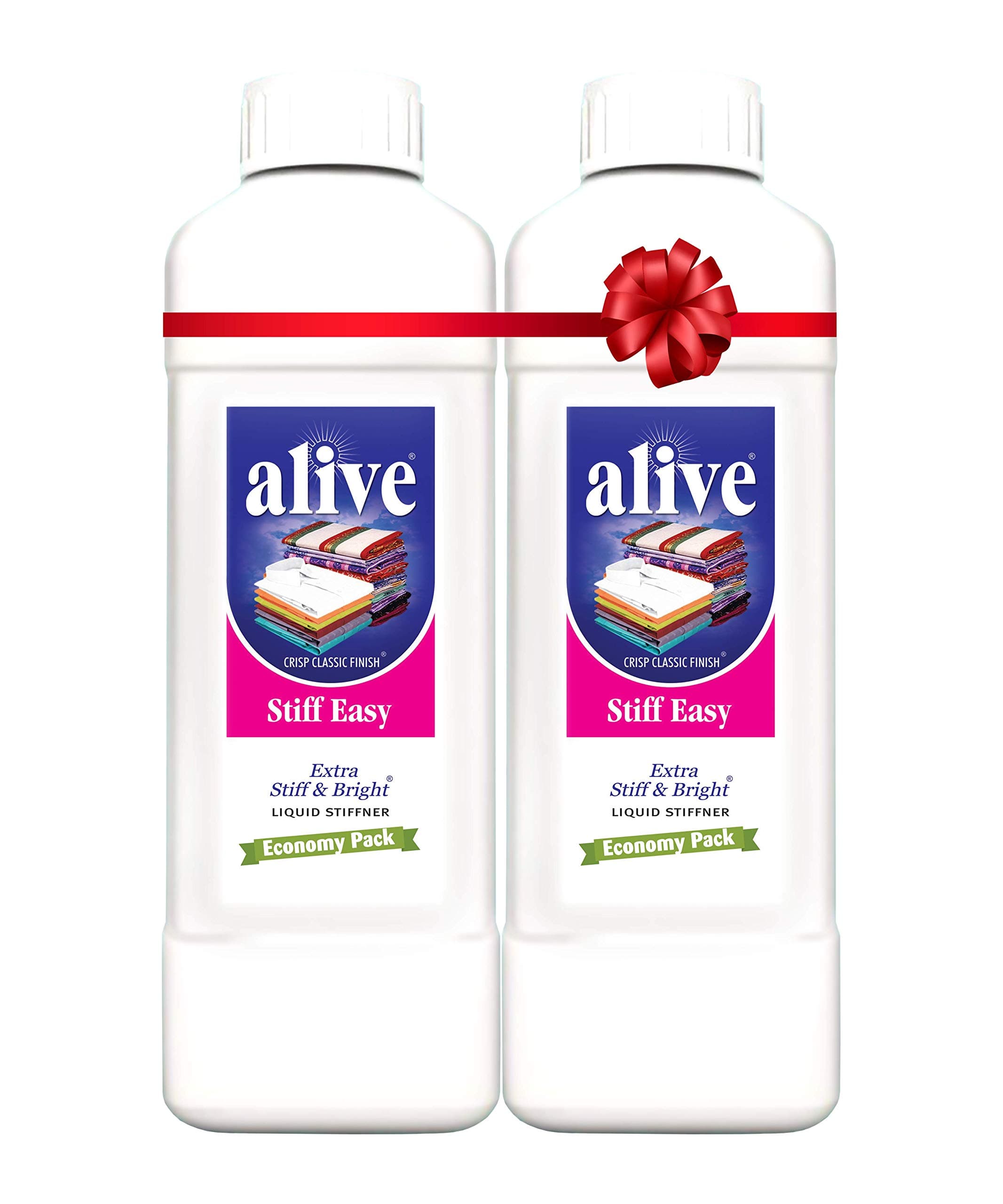alive Stiff Easy Gold Economy Fabric Starch (2000 G), Liquid, Pack of 1