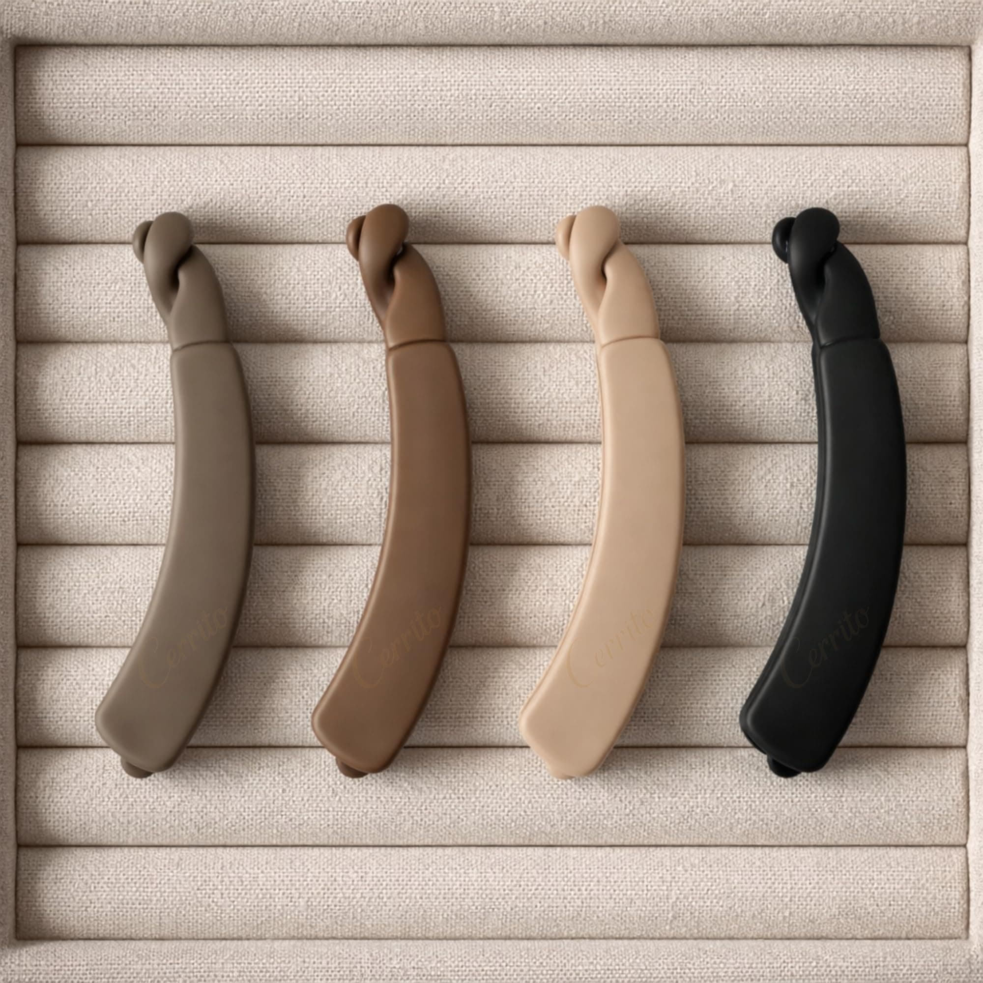 Cerrito Banana Hair Clips for Women (3 Pcs) | Strong Hold Large Ponytail Clips for Thick, Thin & Curly Hair | Ponytail & Daily Use Stylish Hair Accessories | Gift Set for Women | Matte Multicolor