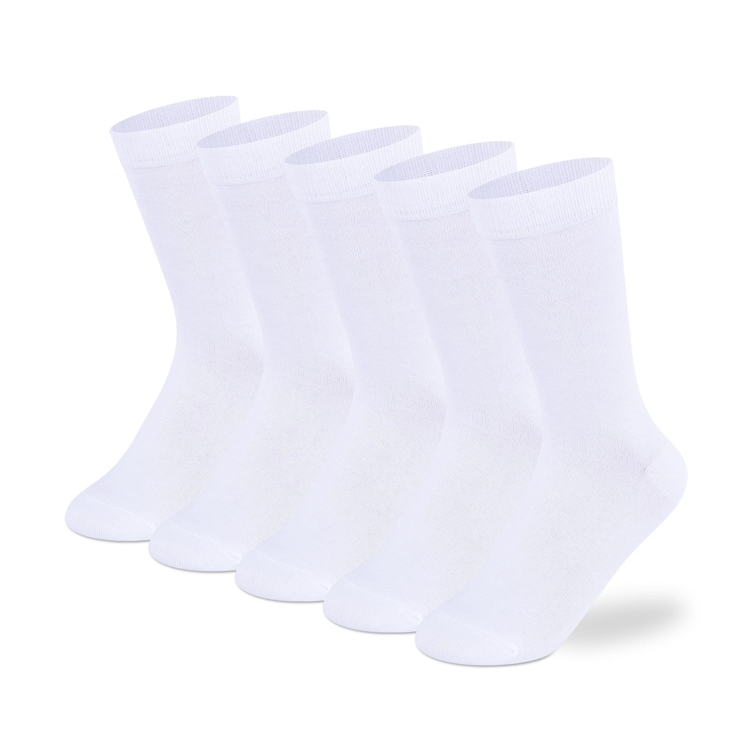 Supersox Regular School Uniform Socks for Kids, Made with Breathable, Anti Odour & Moisture Absorbent Combed Cotton with a Extra Durable Welt, Ideal For All Day Wear (Pack Of 5)
