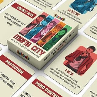 Mafia City Card Game - Ultimate Strategy Party Game - Classic Mafia Theme, Perfect for Game Nights, Group Play & Social Gatherings | 6-20 Players