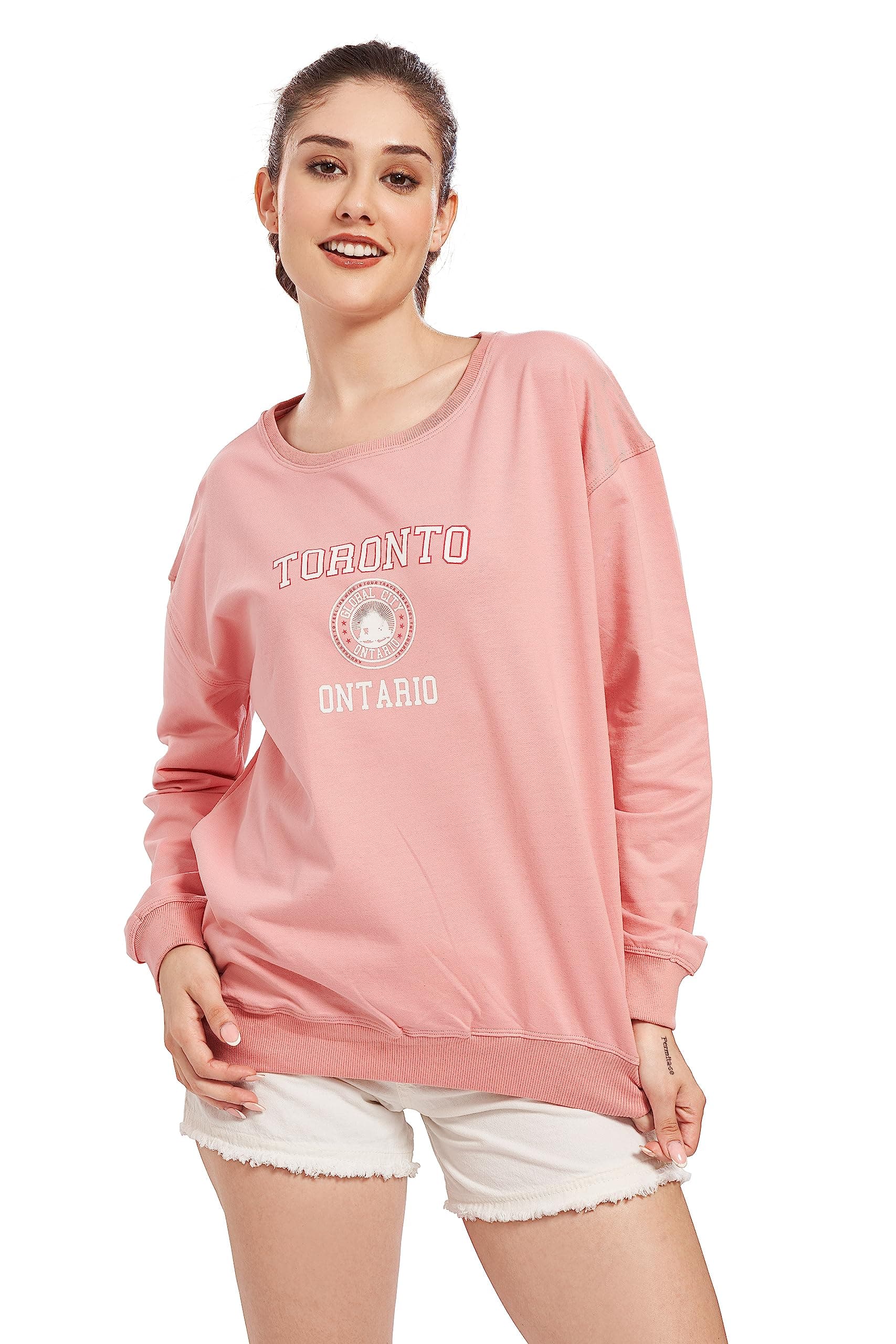 WEET Women Drop Shoulder Sweatshirt