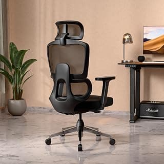 Green Soul Orion | Ergonomic Office Chair for Work with Dual Panel Backrest | Intelli-Adapt Auto-Weight Sensing Recline |Seat Slider | 3D Armrest | 5 Year Warranty | Black
