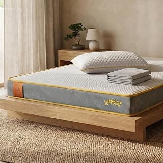 SleepyCat Original Orthopedic Mattress Combo with Memory Foam Pillow & Waterproof Ultra Soft Mattress Protector