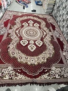 RUGSZONE Carpets for Living Room 5x7 Feet | Velvet Rugs for Living Room 5x7 Feet | Floor Carpet for Living Room Carpet for Bedroom | Dari for Floor Carpets for Living Room 150x210 cm (Maroon) (cotton)