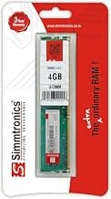 Simmtronics 4GB DDR3 Desktop RAM 1333 MHz (PC 10600) with 3 Year Warranty