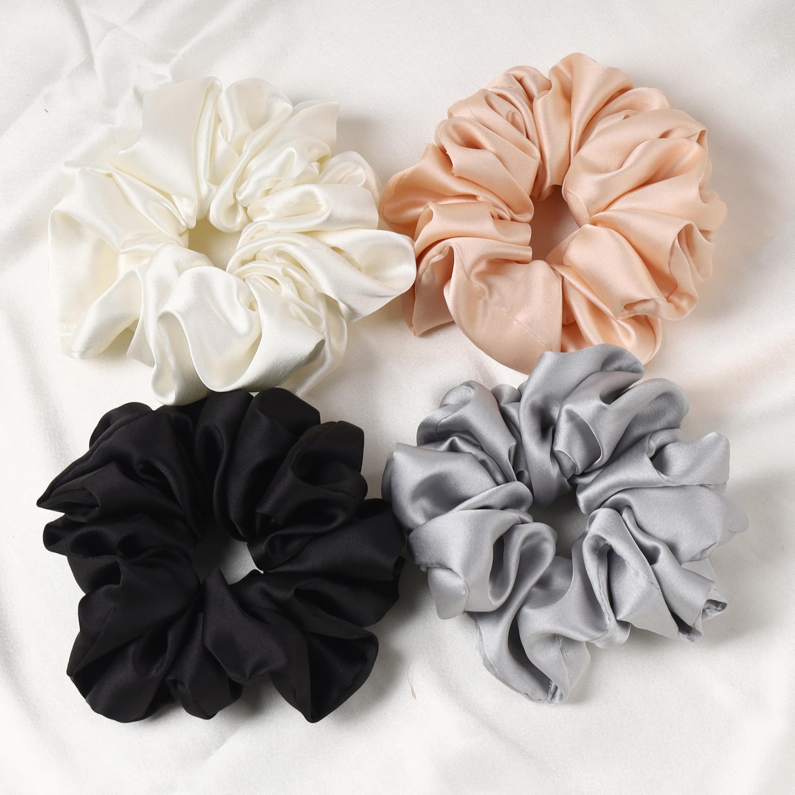 Satin Silk Scrunchies for Women or Girls, Scrunchies Hair Ties, Ponytail Holder, Women Hair Accessories, Elastic Hairbands, Best Gift for Wife, Friends, Mom, Sister