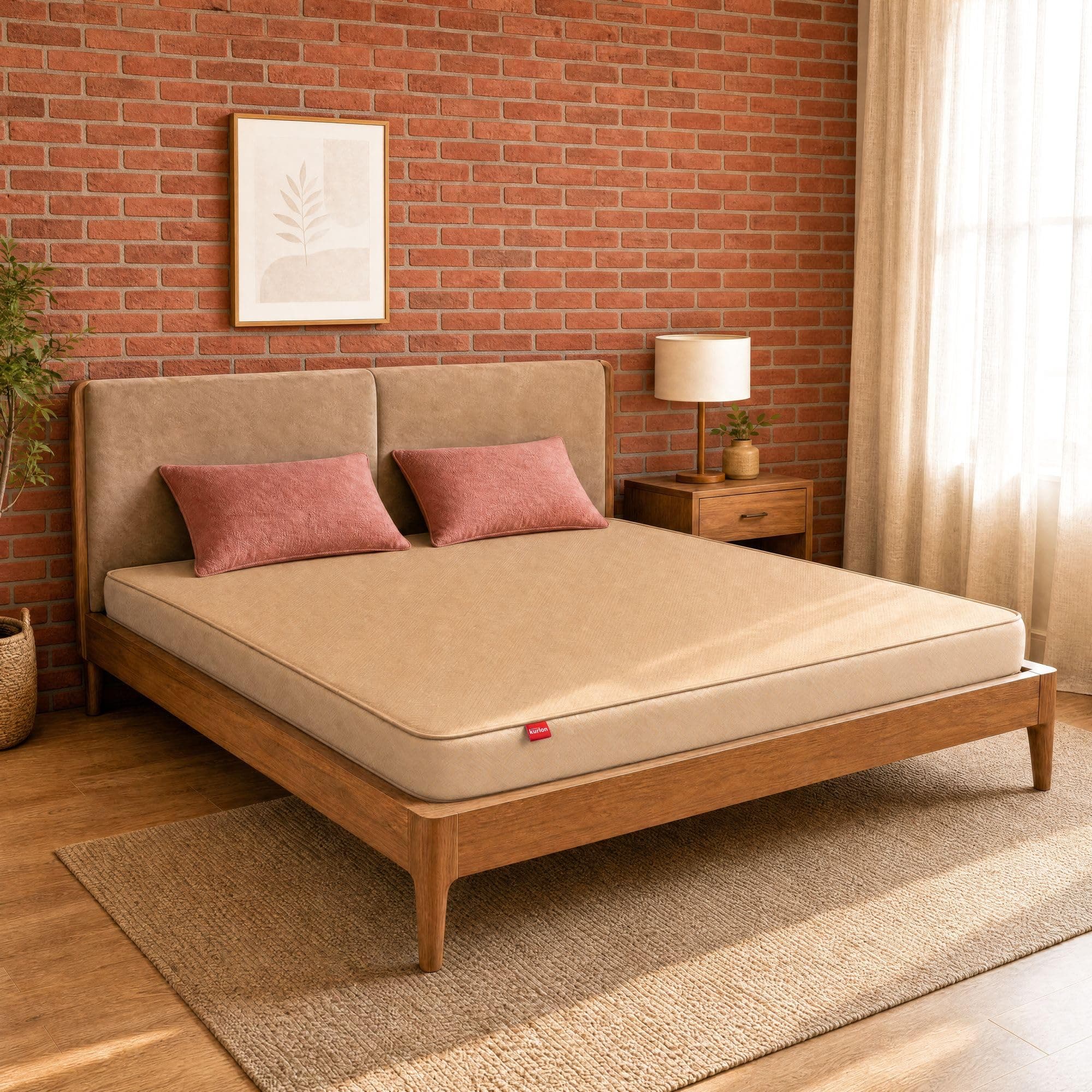 Kurlon Dual Mattress | Queen Size 72x60x4 Inches | Reversible Soft & Firm Dual Comfort - Flip Anytime | Orthopedic Spine Support | Pressure Relief | Soft Knitted Fabric | 10 Yr Warranty